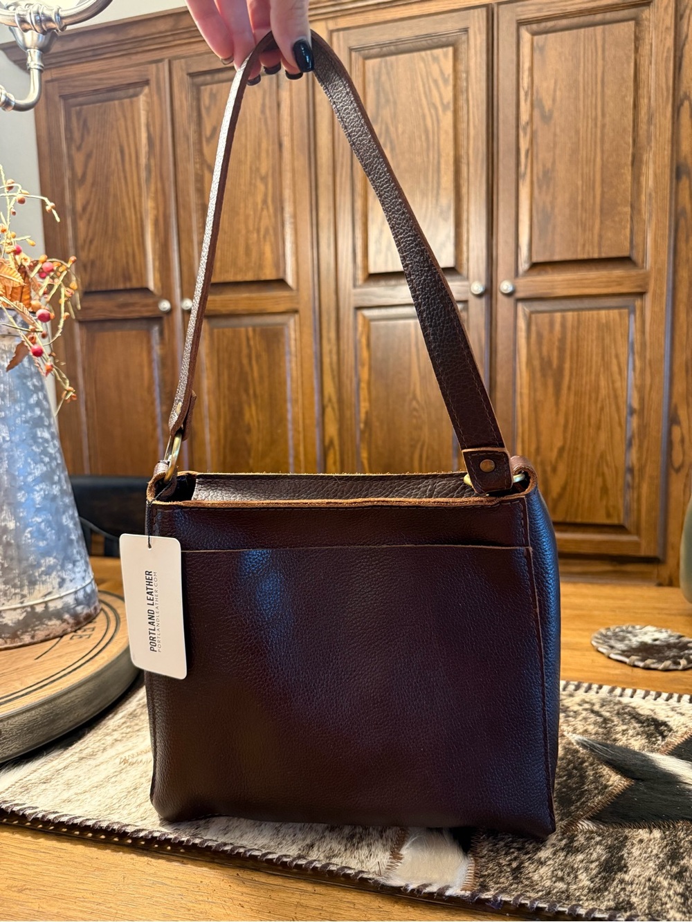 Portland Leather Triangle Bag